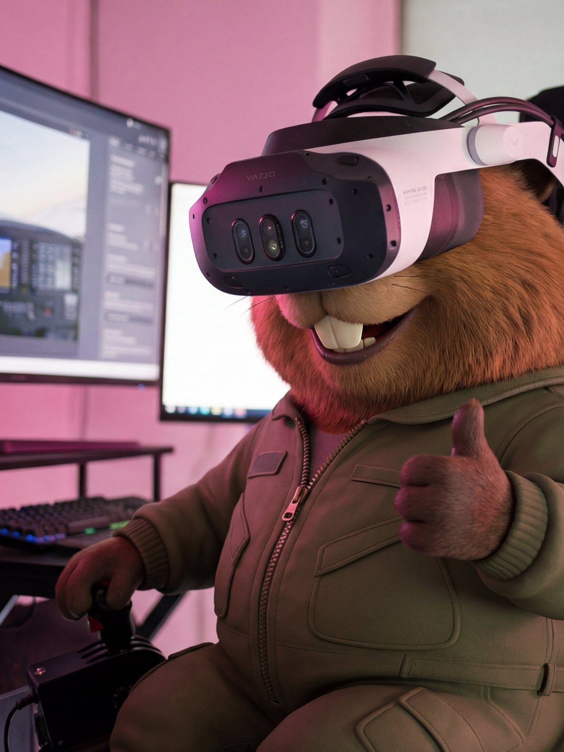 Bravo Soul ID detail - VR cockpit training
